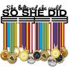 She Believed She Could SO SHE DID Medal Holder Display Hanger Rack Wall Mount Race Runner