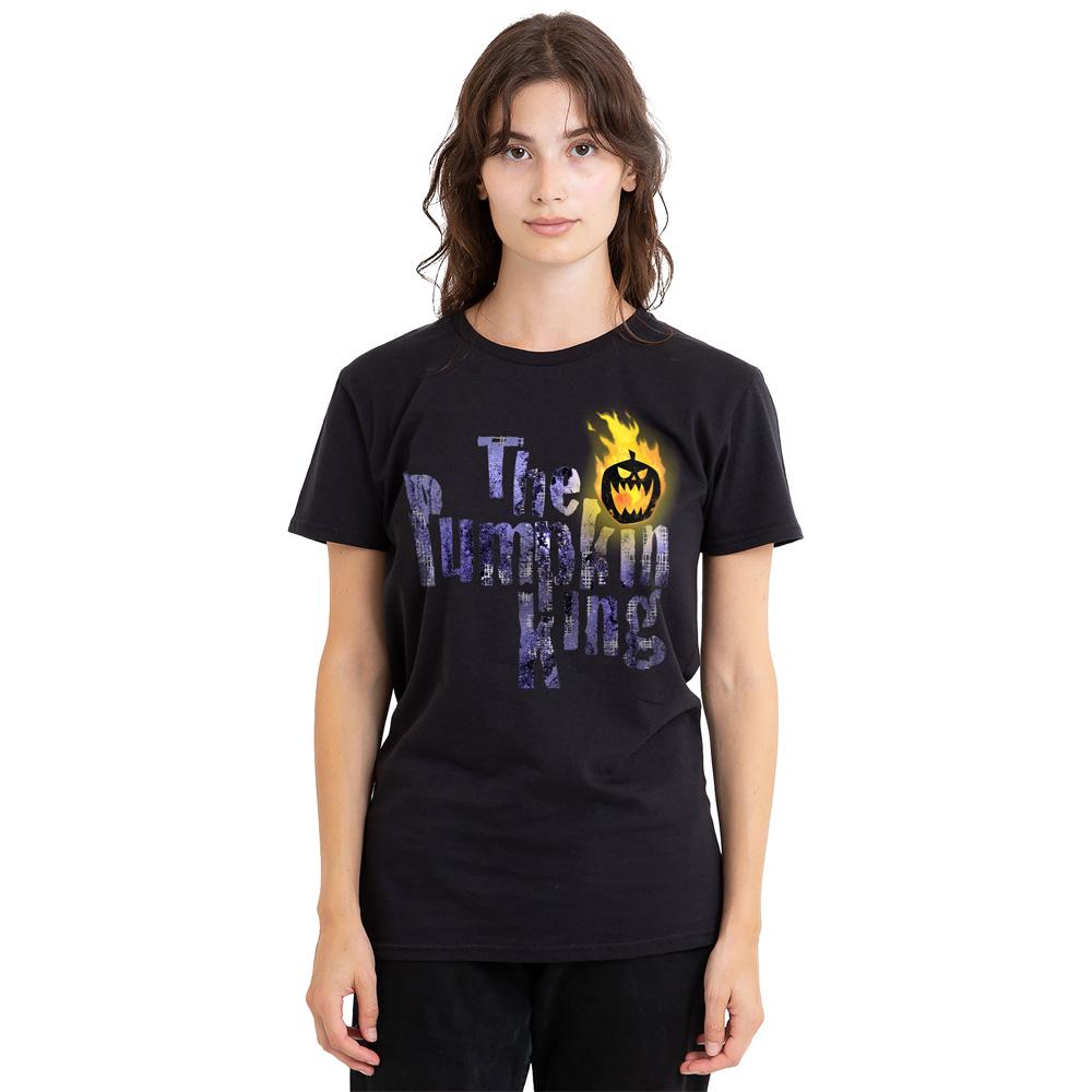 The Nightmare Before Christmas Unisex Adult Pumpkin King Text T-Shirt