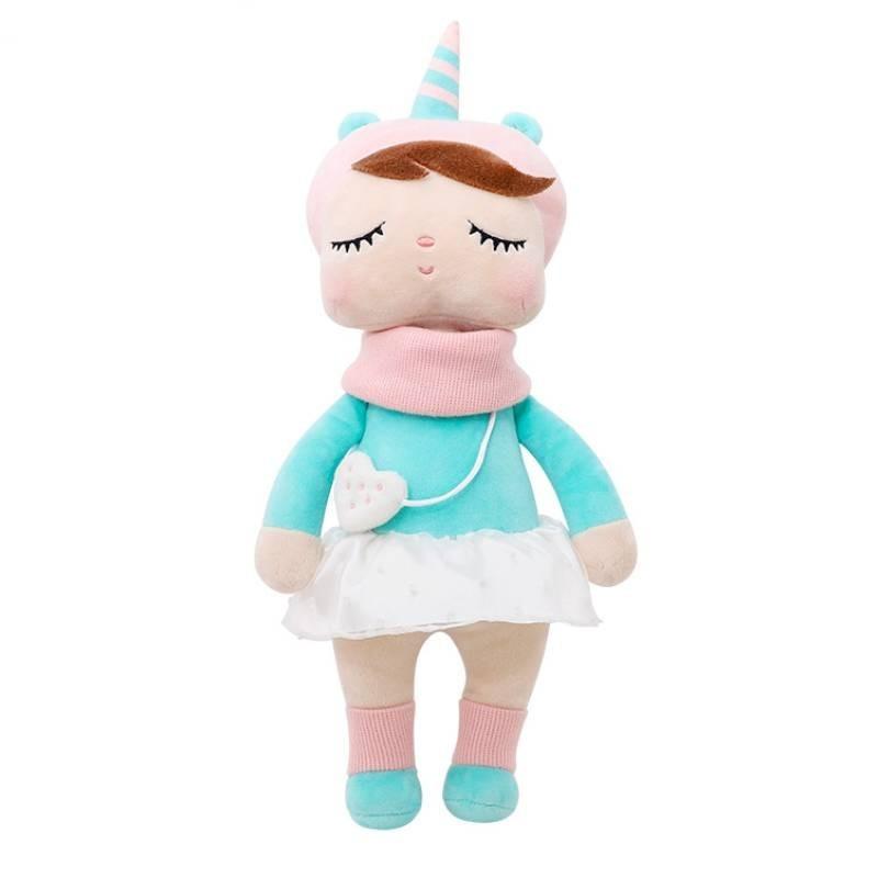 Adorable Metoo Plush Girl Doll Soft Short Plush Stuffed Toy With Pp Cotton Filling Cute Bag Pendant For Kids And Collectors