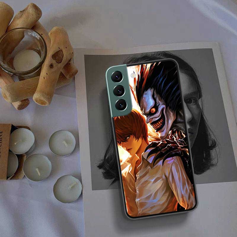 Чехол для телефона с аниме Deth Note Лайт Ягами Для Samsung Galaxy S22 S25 Ultra S21 S10 Plus S26 Edge S20 S23 S24 FE Чехол Силиконовый