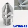 1pc Cleaning Nozzle 1/4'' Pressure Washer Drain Sewer Cleaning Pipe Jetter Spray Nozzle Jet Garden