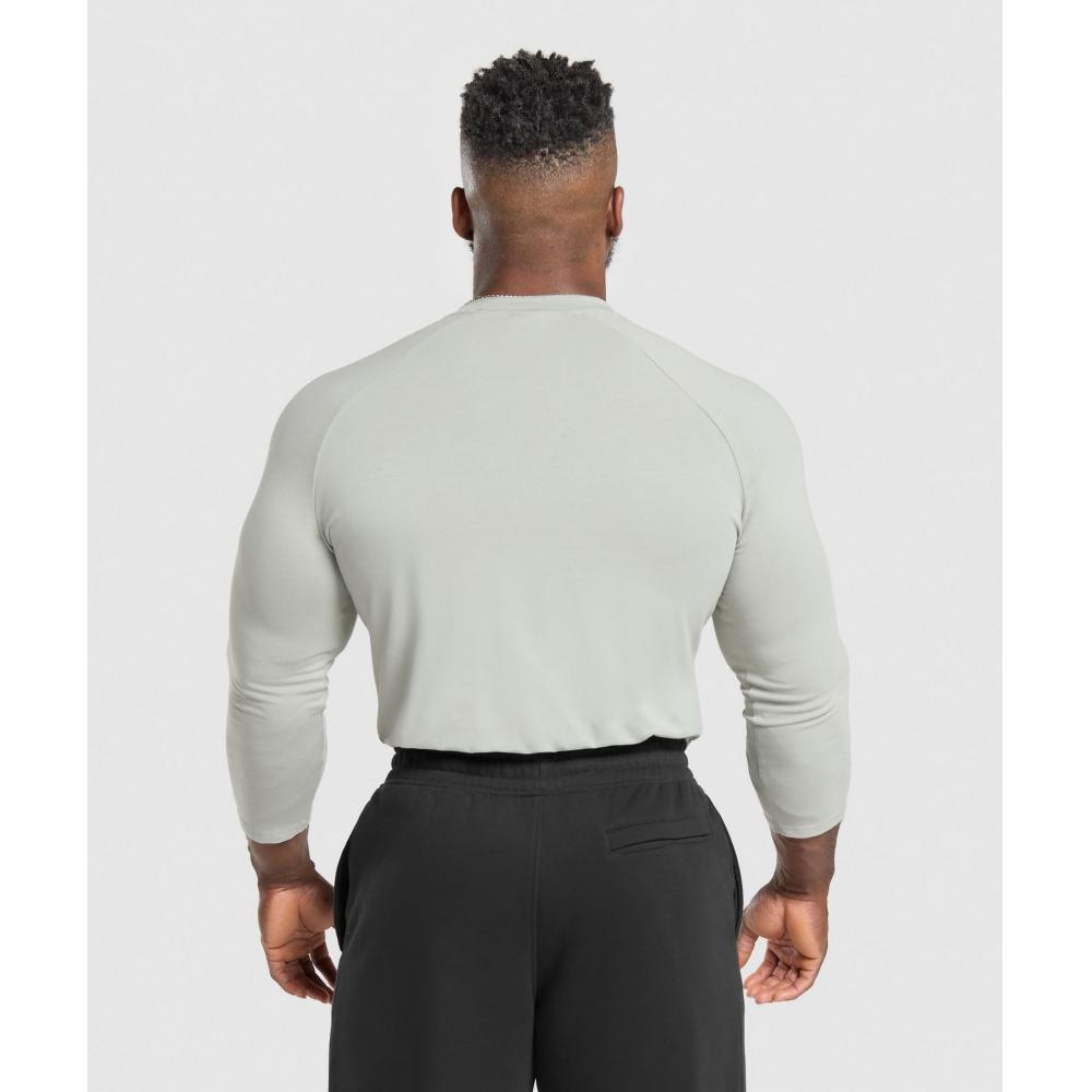 Gymshark Legacy Henley Stone Grey A5a3c Gb7s