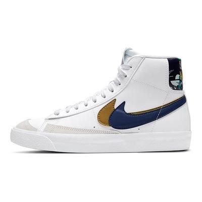 Blazer Mid 77 SE GS Double Swoosh - Белое золото Синий Void Детские кроссовки Металлик-Золото DD1847-102