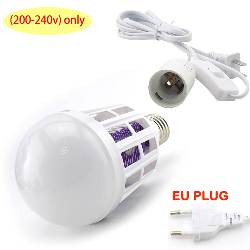 220 В комнатная светодиодная лампа от комаров E27 Killing Fly Bug 9 Вт 2 режима отпугиватель насекомых от комаров ночник