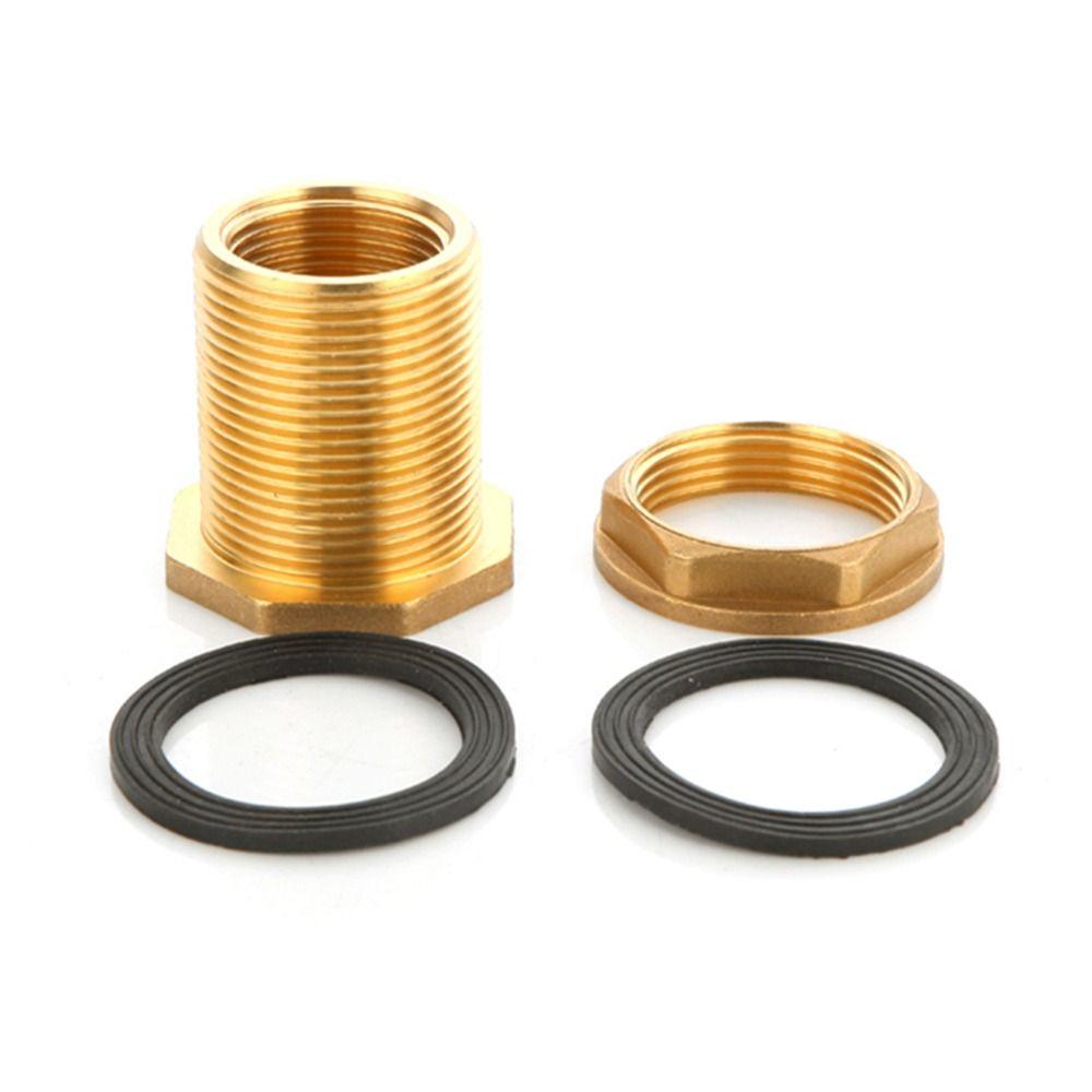 1Pcs 1/2" 3/4" 1" Brass Water Tank Connector BSP Thread Connector  for Garden Irrigation Plumbing