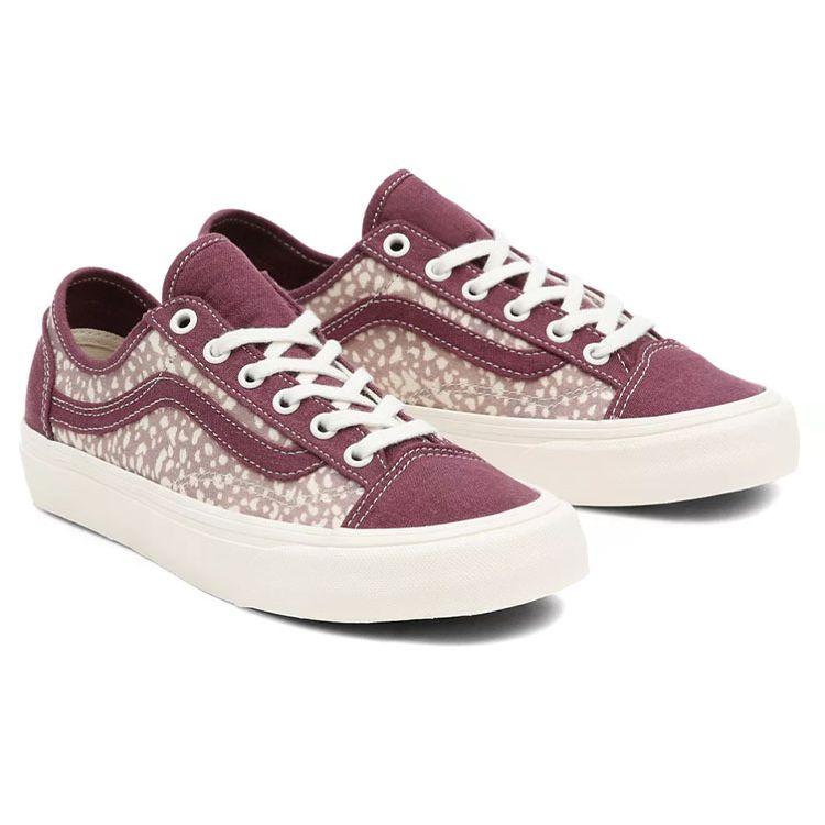 Vans Стиль 36 Эко Теория Декон Сф Низкие Кеды для Скейтбординга Женские Кроссовки Фиолетовый Белый VN0A5HYRB72