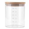 Food Storage Jar with Bamboo Lid High Borosilicate Glass Food Container for Kitchen600ml