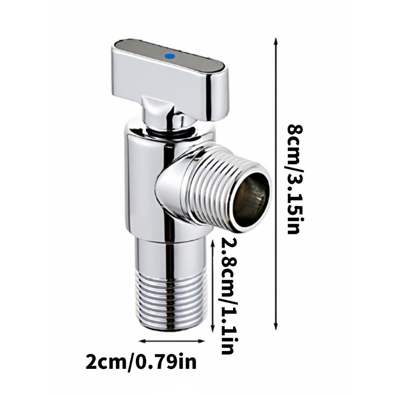 High Flows Angle Valves 1/2in Water Flows Control Valves Water Pipe Switches Hot/Cold Water Shut Off Valves Flows Restrictor