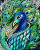 5D DIY Diamond Embroidery Full Set Cross Stitch Peacock Full Square Round Diamond Painting Animal Picture Of Rhinestone Decor For Home