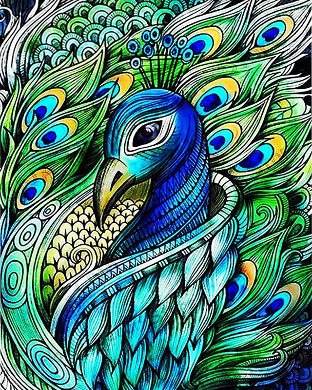 5D алмазная живопись Павлин Новое поступление Алмазная вышивка крестиком животное полная квадратная круглая дрель мозаика подарок ручной работы