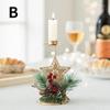 Christmas Golden Wrought Iron Candle Holder Window Table Decor Arrangement Christmas Decorations for Home Xmas Ornaments