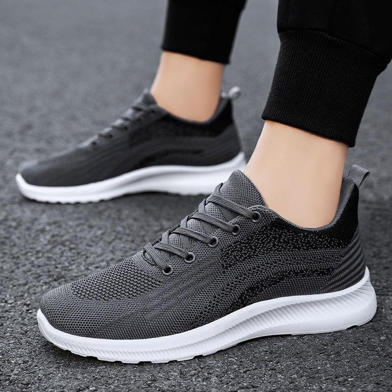 WTEMPO Летние кроссовки, мужские сетчатые легкие дышащие спортивные туфли, нескользящая повседневная обувь с мягкой подошвой, амортизирующие кроссовки