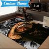 Custom Name Heart Post Malone Art Rug Game Carpet, Floor Mat for Bedroom Living Room Entryway Rug, Home Decor Idea Gift for Christmas birthday