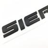 1 Pcs Black / Silver 3D Sierra Badge Nameplate Letter Door Rear Tailgate Emblem Decal Car Sticker for Sierra 1500 2500HD 3500 HD