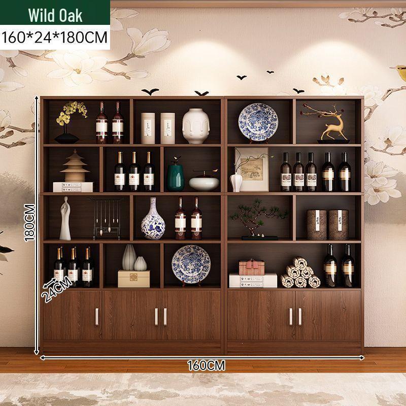 Compact Display Cabinet: Curio, Bar Counter, Wine Rack, Bookshelf for Home