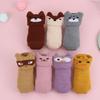 Animals Plush Soft Thickening Floor Sox Coral velvet socks Newborn Toddler Socks Anti-slip Slippers