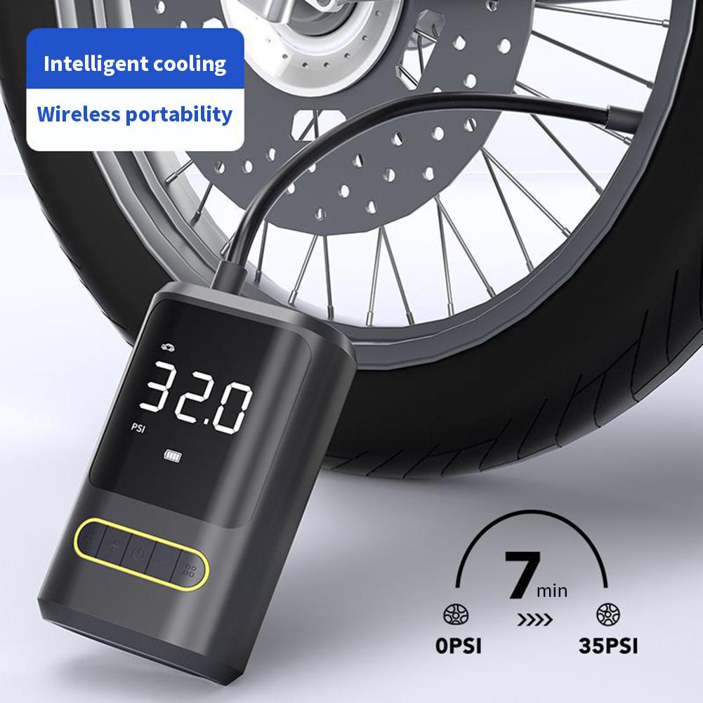 Portable Tire Inflator 150PSI Wireless Air Pump Electric Car Compressor Bicycle Motorcycle Air Pump High Precision Air Pressure