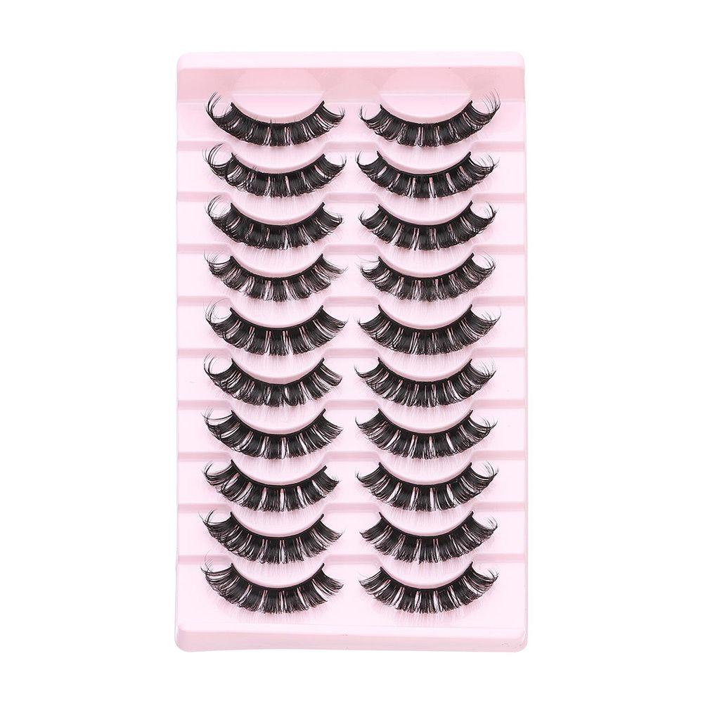 10 пар накладных ресниц 10-23 мм Ресницы многоразовые накладные ресницы DD изгиб русский изгиб ресницы 3D норка
