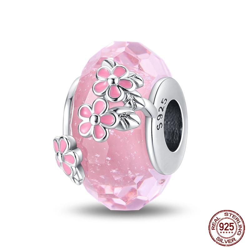 Мода Медь Разноцветный Цветок Перо Океан Светящийся Стекло Шармы Бусины Подходят для Оригинальных Браслетов Qikaola DIY Ювелирные Изделия