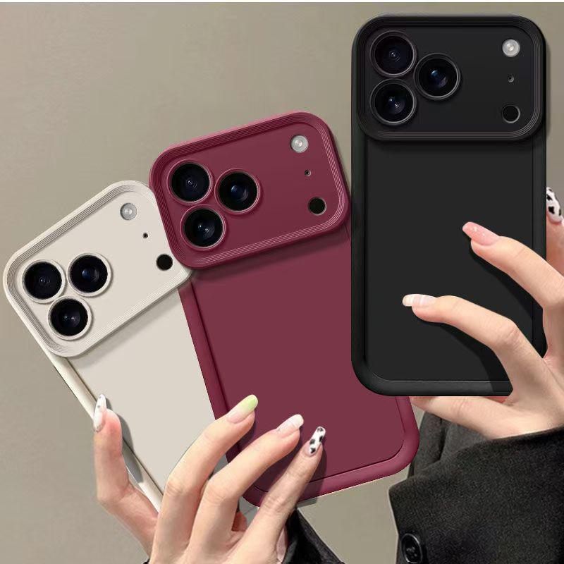 Золотой Стальной Песок Однотонный Чехол для Телефона для Apple iPhone 17/16/15/14/13 Pro Max