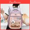 Cute Capybara Cartoon Pattern Children Large Capacity Backpack For School Use