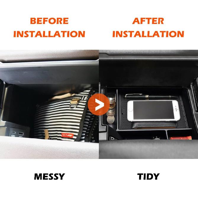 JOJOMARK Compatible With Toyota Sienna 2024 2025 Accessories Center Console Tray Organizer