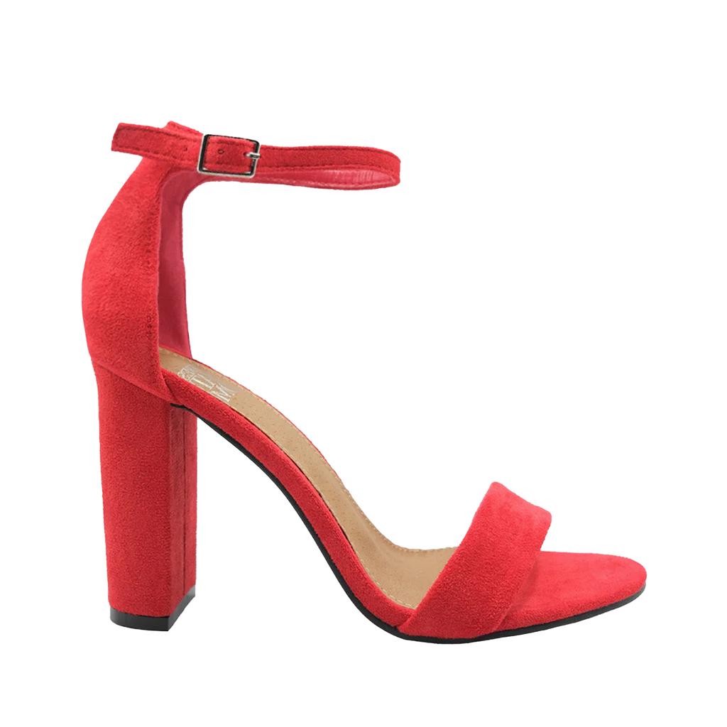 Where's That From Женские/дамские босоножки Skye из замши с пряжкой и блочным каблуком