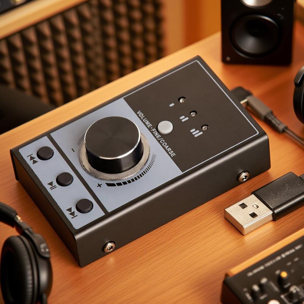 USB-ручка регулировки громкости Однокнопочное отключение звука USB-контроллер громкости для компьютера Внешняя регулировка громкости для динамиков компьютера Win/Mac OS