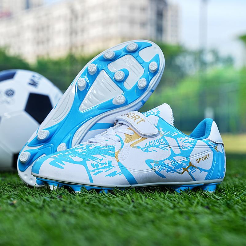 Kids Soccer Shoes Society FG School Football Boots Cleats Grass Sneakers Boys Girls Outdoor Athletic Training Sports Footwear