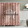 Name Bath Shower Curtain Custom Decorative Waterproof Fabric Home Decoration