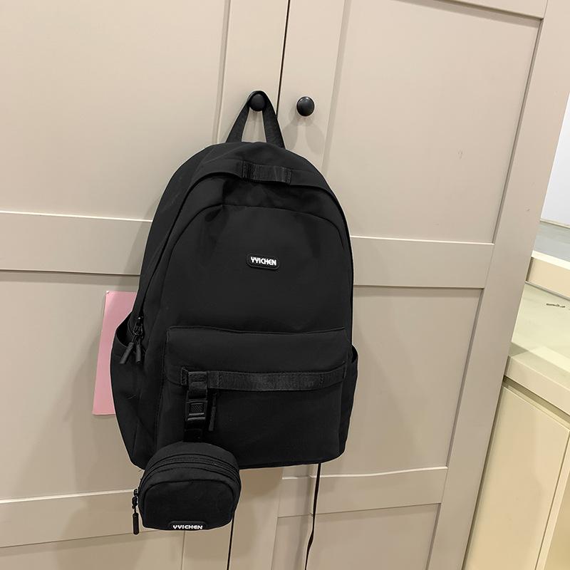 Японский повседневный стиль школьная сумка женская, большой вместимости рюкзак для учеников младших классов средней школы нишевый дизайн дорожный рюкзак мужской