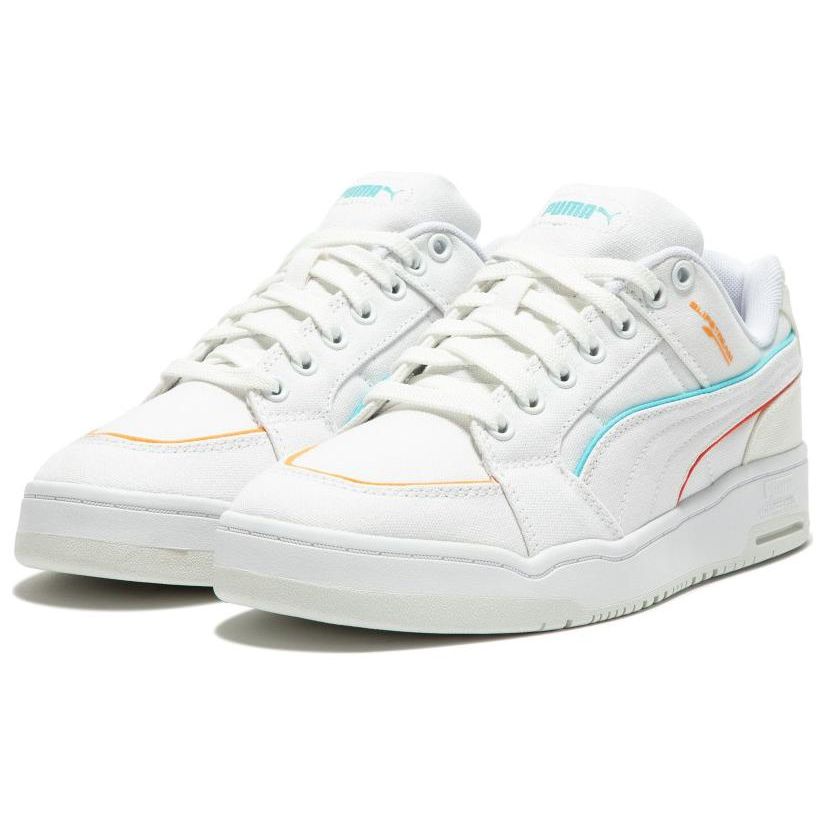 Puma Slipstream Lo Canvas Low Top Sneakers Unisex Sneakers White Blue 390123-02