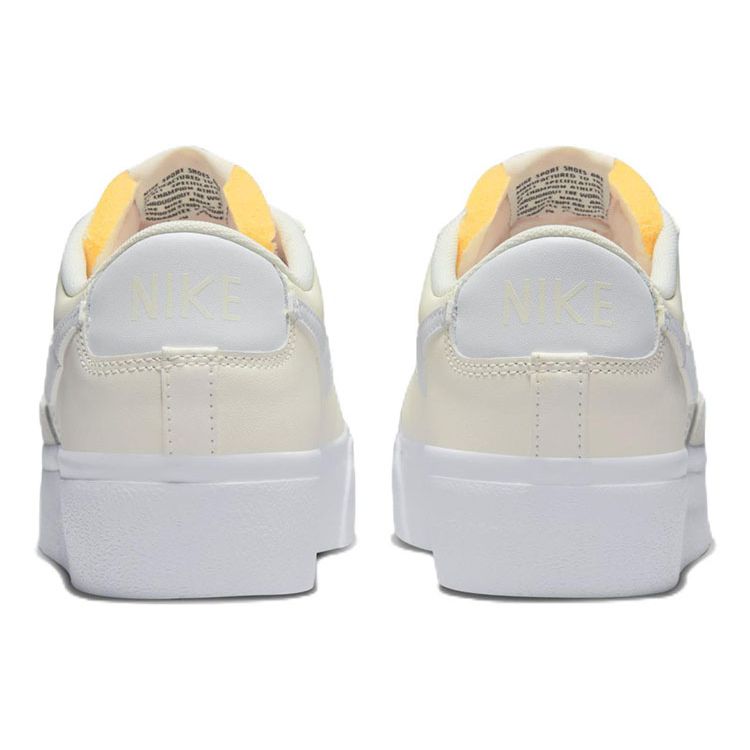 Nike Кроссовки женские Blazer Low на платформе Sail Бело-черные DJ0292-108