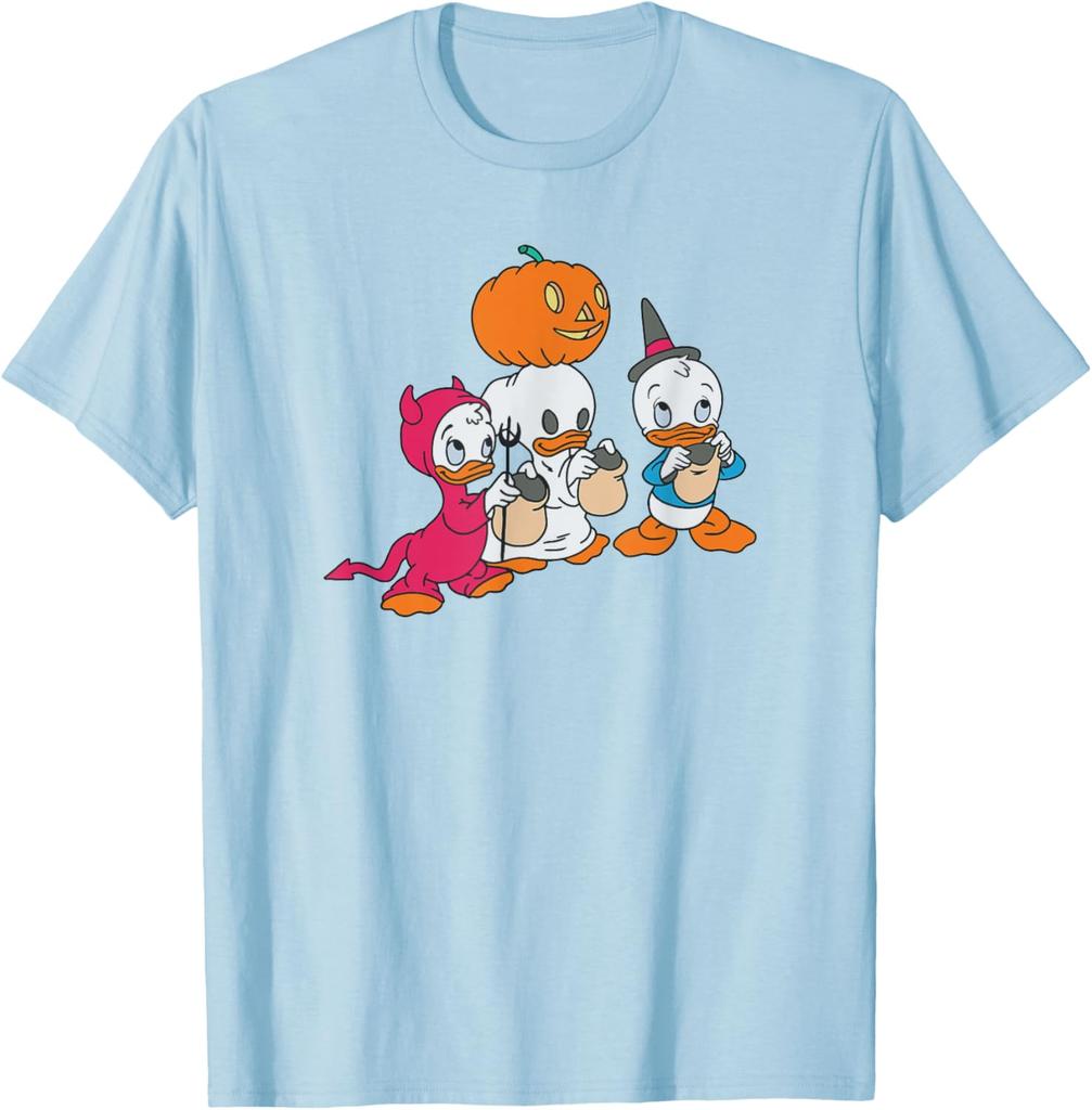Fashion Casual Disney DuckTales Halloween Trick or Treat Costume Portrait T-Shirt S-4XL Summer