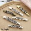 Charm Gift New Retro Crystal Duck Clip Clasps Shawl Brooch Sweater Blouse Pin Cardigan Clip