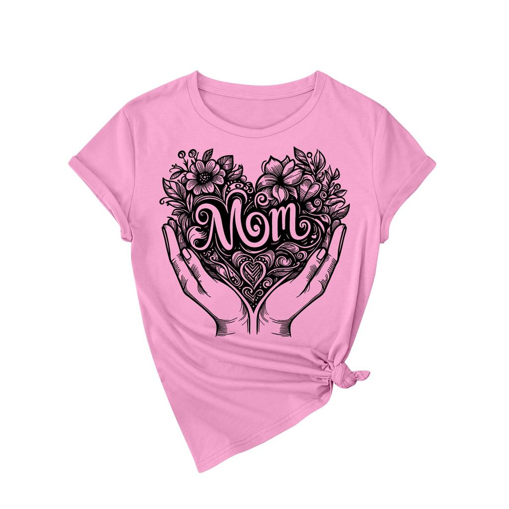 Футболка свободного покроя унисекс с круглым вырезом и принтом