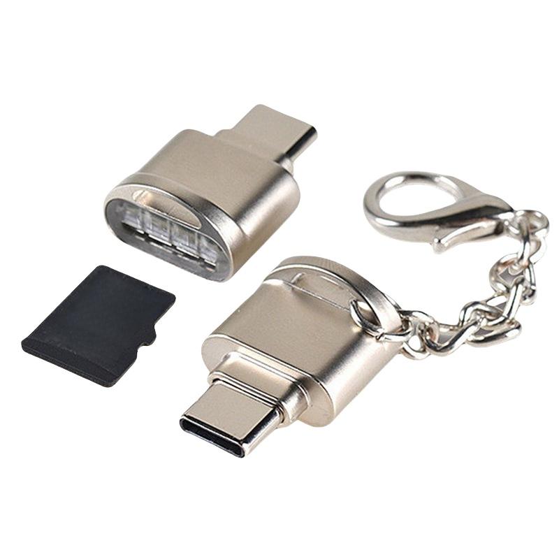 1 шт. Картридер для мобильных карт USB 3.1 Type-C TF из цинкового сплава для ноутбука Xiaomi, многофункциональный OTG картридер