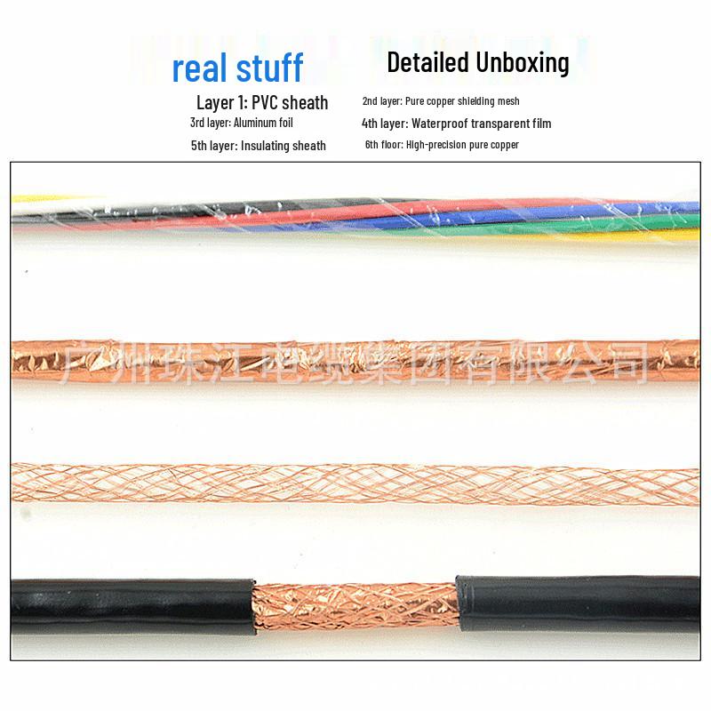 Zhujiang Cable RVVP Экранированный Гибкий Медный Кабель (2x0.75/2x1/2x1.5) Национальный стандарт