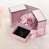1PC Double Door Rose Gift Box Romantic Gift Packaging Box Valentine's Day Soap Flower Jewelry Packaging Box Empty Box