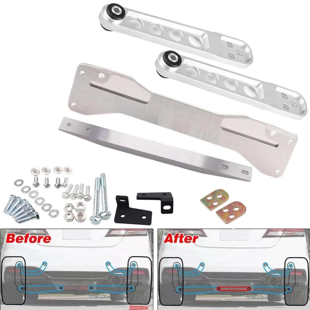 Cross-linked Rear Subframe Strut Control Arm Kit for 01-05 Honda Civic ES EP3