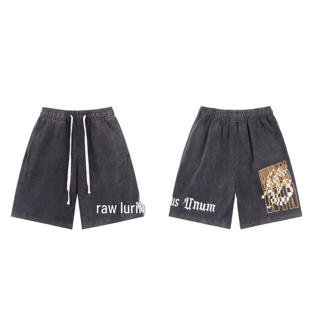 Ретро Американский Стиль Хип-Хоп Стирка Махровые Шорты