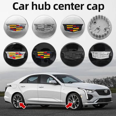 4 шт. 3D 67 мм Центральная заглушка ступицы колеса автомобиля, крышка диска для CT5 STS XLR CT4 GT4 SLS SLR XT6 Escalade XT4 XT5 SRX XTS ELR BLS