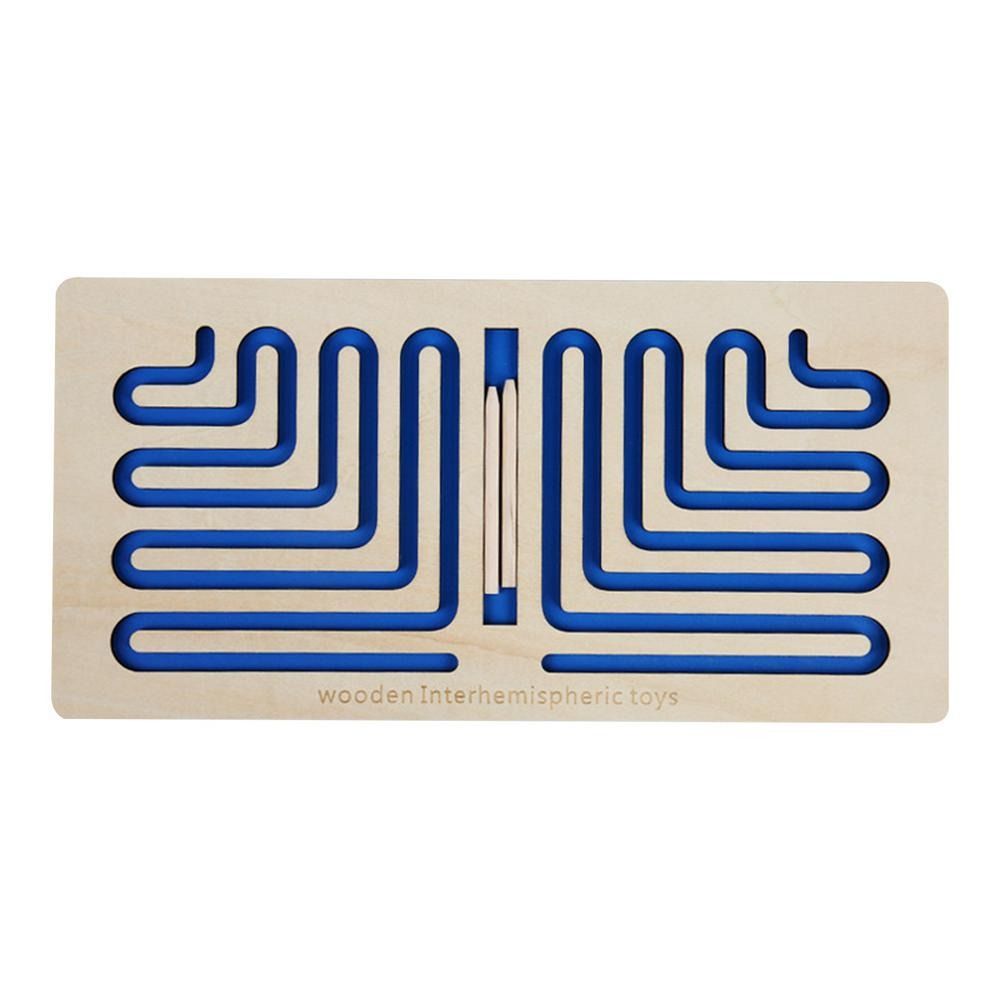 Hand Brain Coordination Brain Training Toys Trajectory Control Wooden Learning Toy Kids Toy