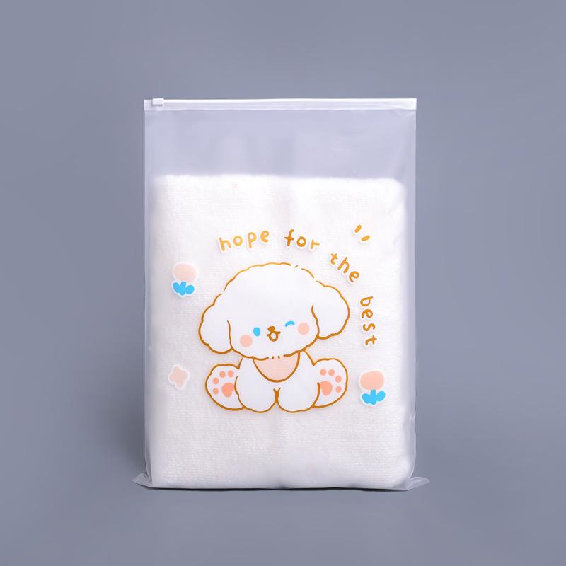 2 шт. сумка для хранения одежды, дорожная мультяшная детская прозрачная сумка для одежды на молнии, симпатичная утолщенная матовая сумка для нижнего белья