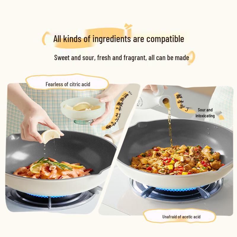 SUPOR Non-Stick Titanium Ceramic Wok 32cm