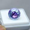 Pitambari Sapphire Bi-Color Natural 9-10 Ct Round Cut AAA Loose Gemstone