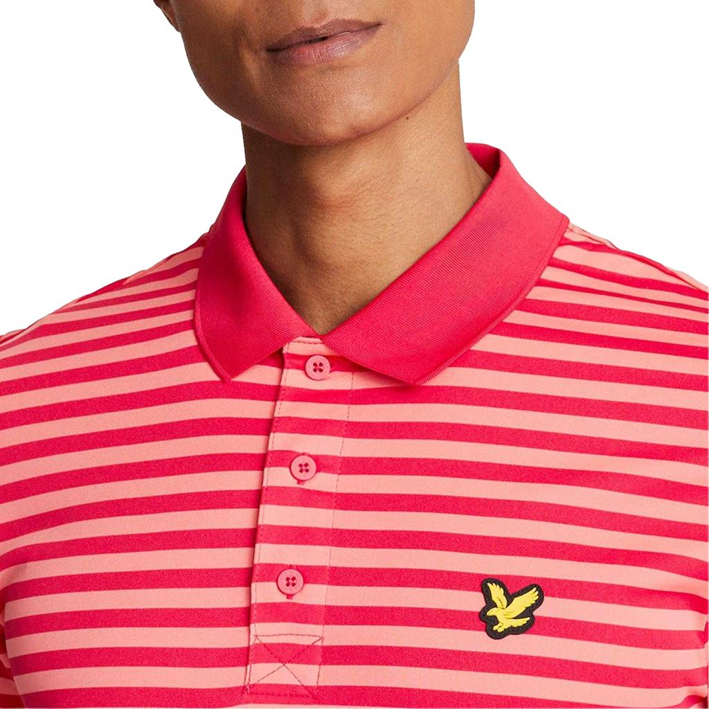 Lyle & Scott Mens Broad Stripe Golf Polo Shirt
