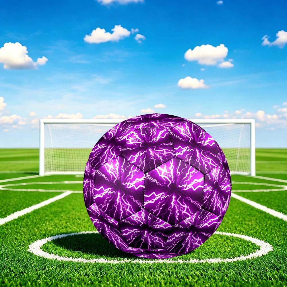 1pc Electric Energy Burst Size 5 Soccer Ball Professional Match Training Football Indoor &Outdoor Sports Ball Lightweight Durable c6531