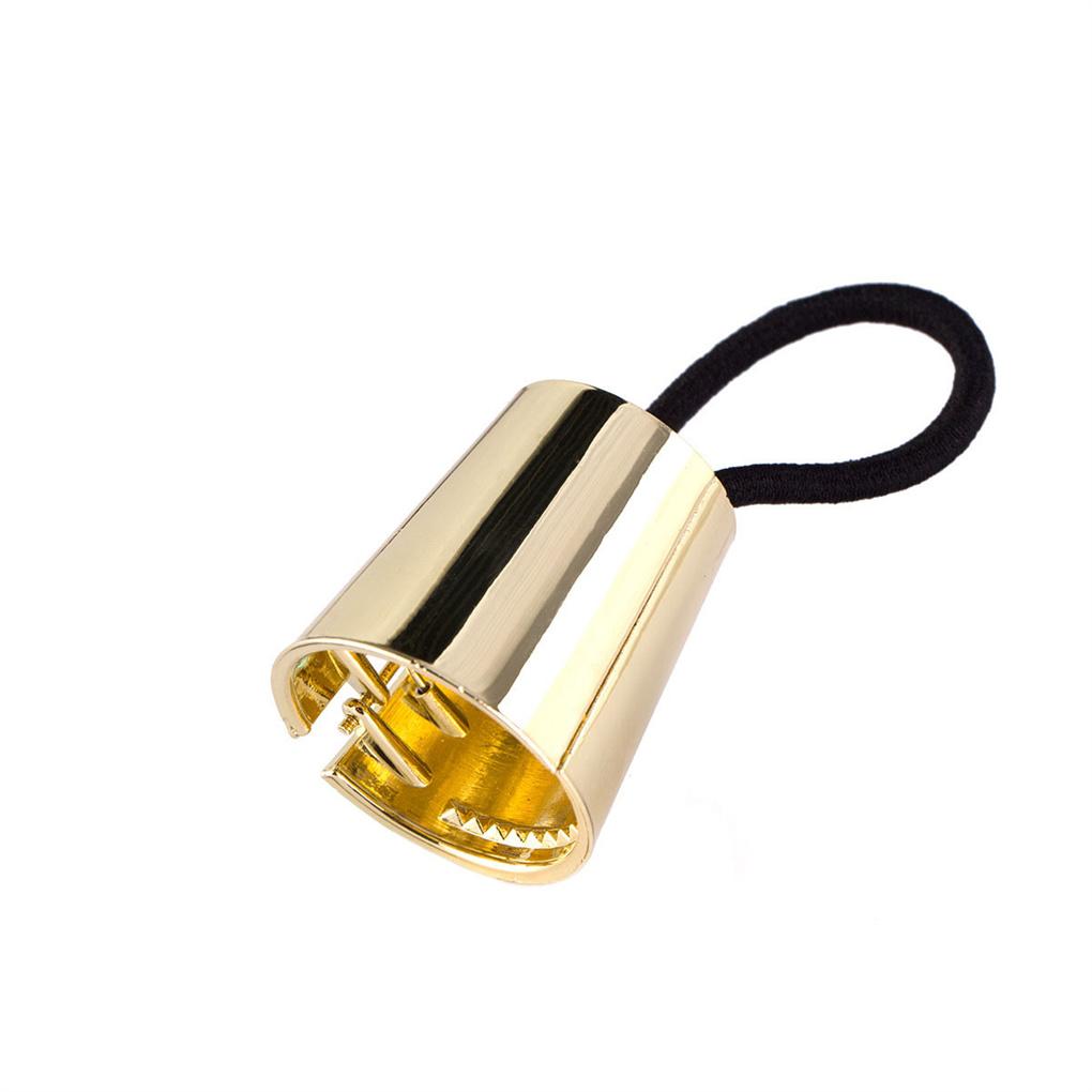 Hair Bands High Elasticity Stretchy Topknot Adjustable Solid Stylish Alloy Ponytail Ring Seamless Scrunchies Accessories