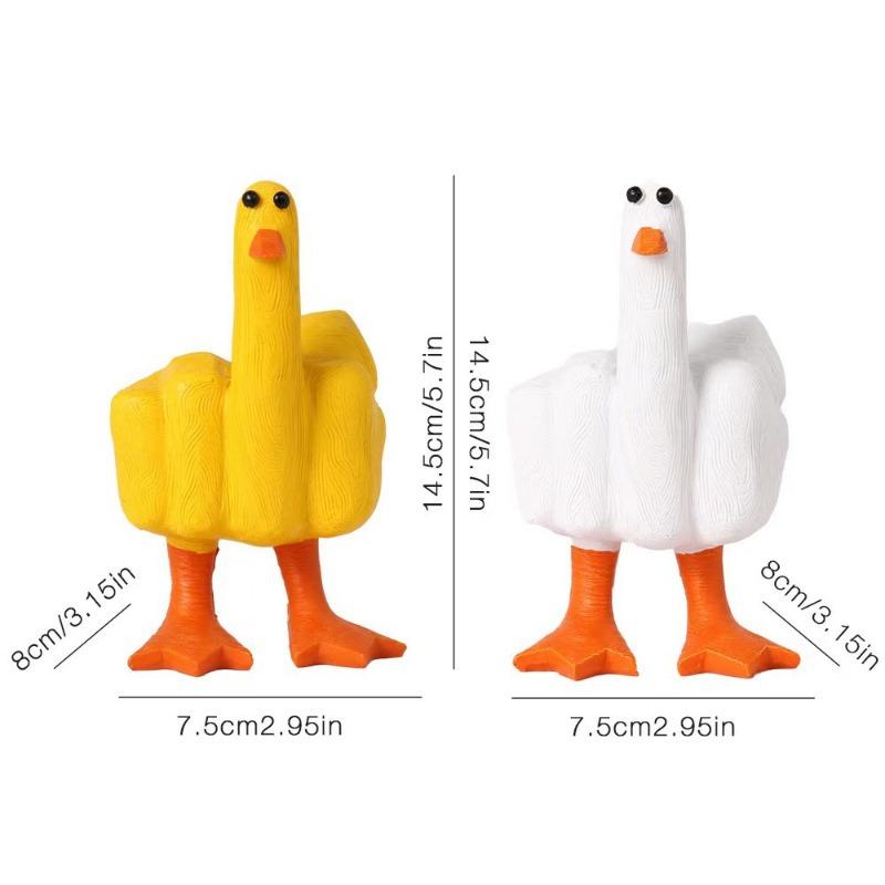1 шт., Полимерная статуэтка «Duck You» - Современный домашний декор, Идеальный подарок на День святого Валентина, Пасху.